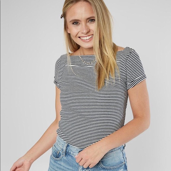 Free People Ahoy Stripe Tee - Picture 1 of 7